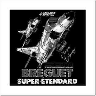 Dassault-Bréguet Super Étendard French Fighter Jet Posters and Art